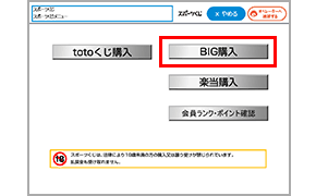 STEP3：BIGを選んでタッチ