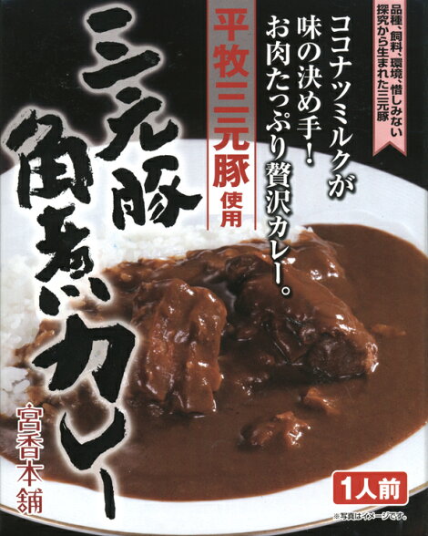 三元豚角煮カレー