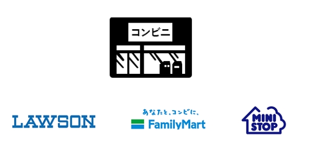 LAWSON、FamilyMart、MINI STOP