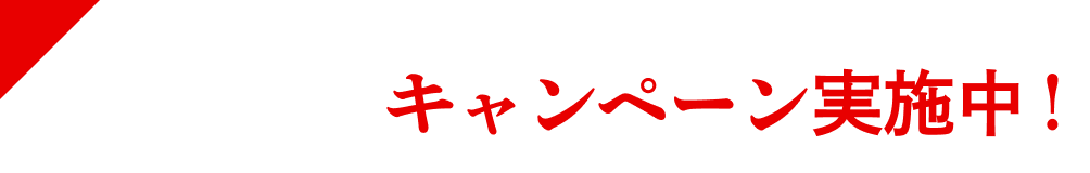 キャンペーン実施中