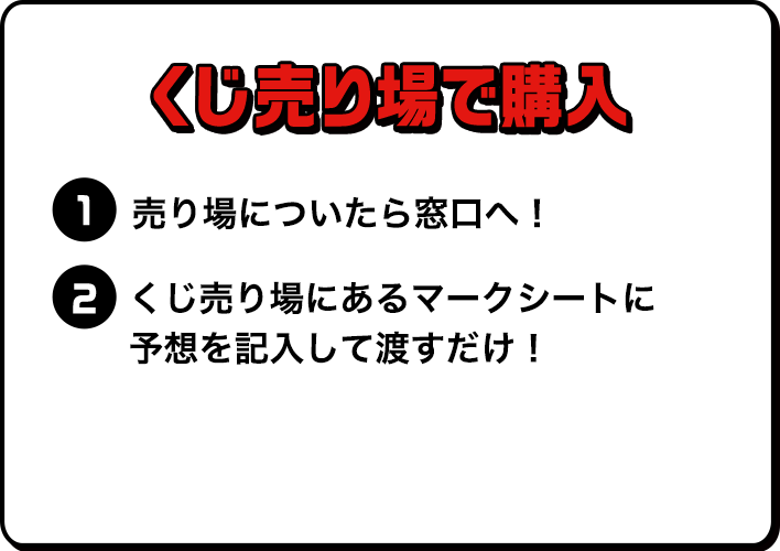 くじ売り場で購入