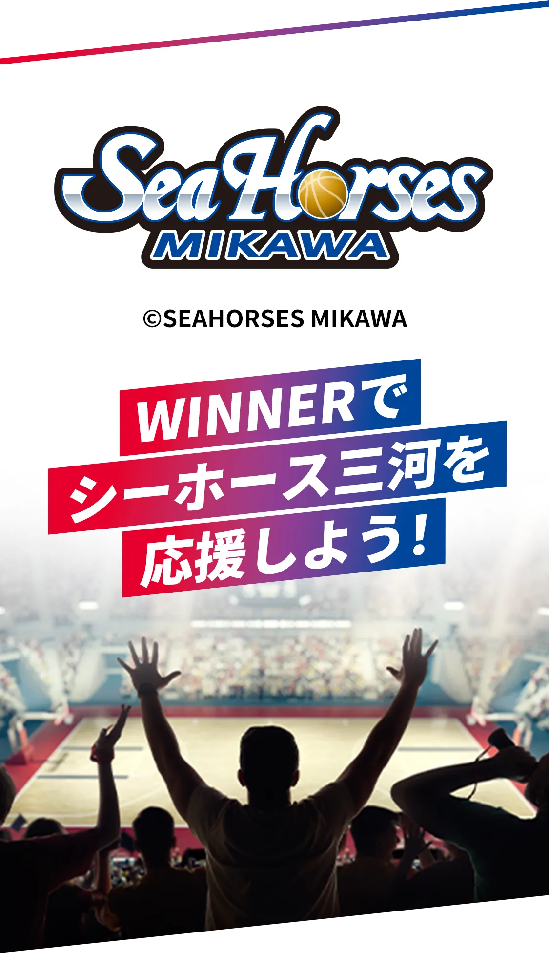 WINNERでシーホース三河を応援しよう！