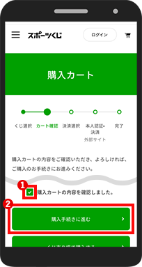 STEP3 購入カート画面